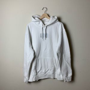 White Box Logo Hoodie